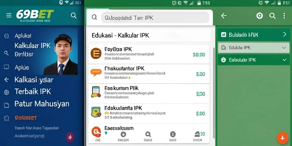 Screenshot utama 69BET menampilkan antarmuka Kalkulator IPK yang intuitif.