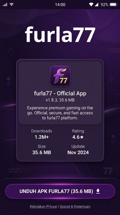 Tampilan halaman APK furla77